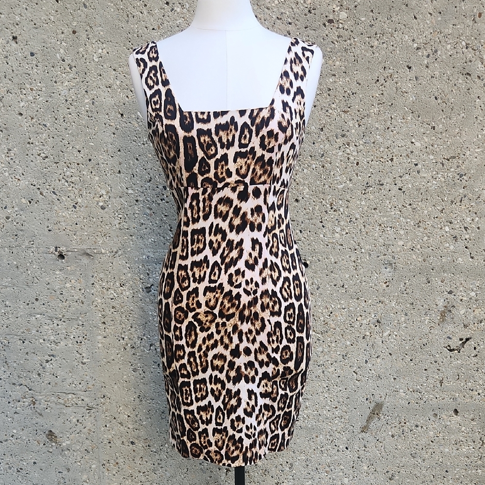 Alice + Olivia Leopard Print Mini Dress
